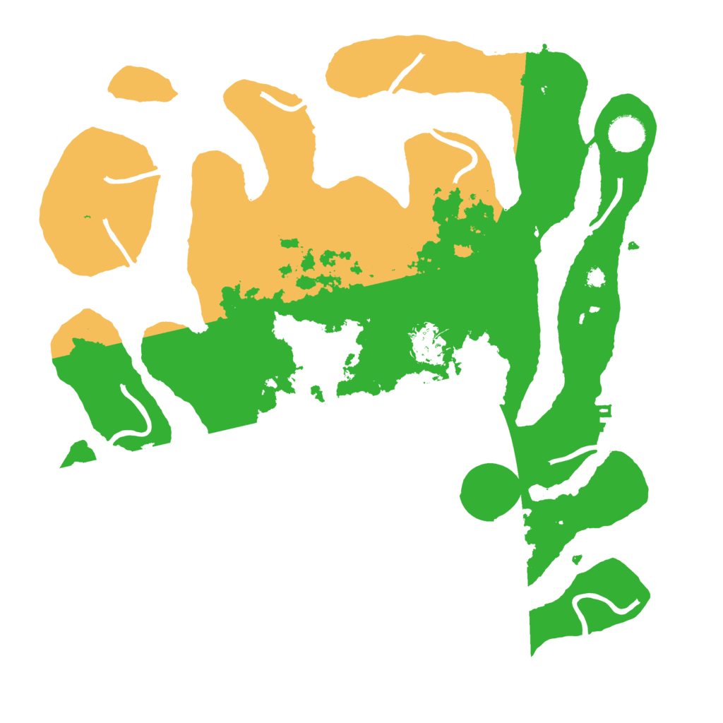 Biome Rust Map: Procedural Map, Size: 3500, Seed: 2113867