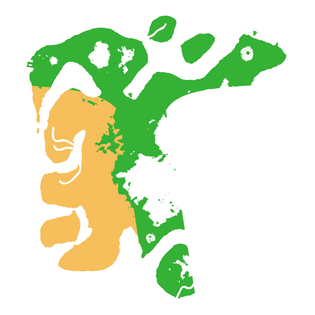 Biome Rust Map: Procedural Map, Size: 3500, Seed: 4513215