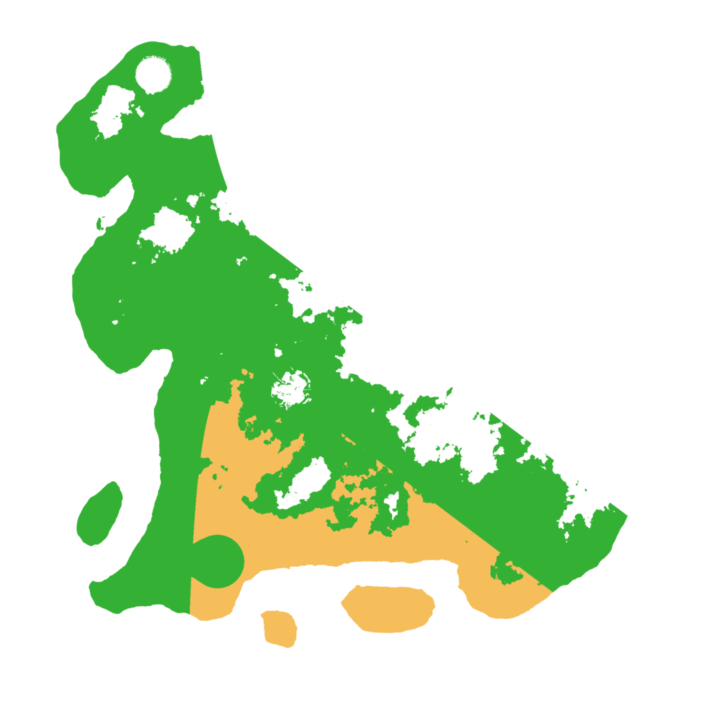 Biome Rust Map: Barren, Size: 3500, Seed: 270305