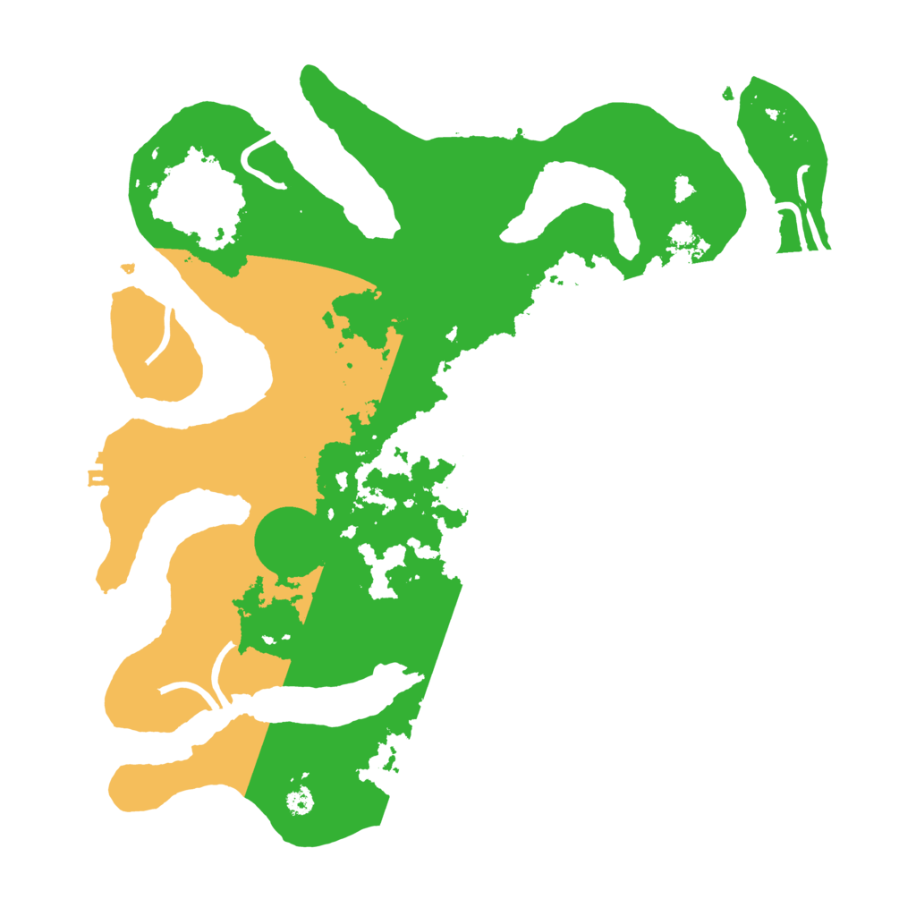 Biome Rust Map: Procedural Map, Size: 3500, Seed: 1393702