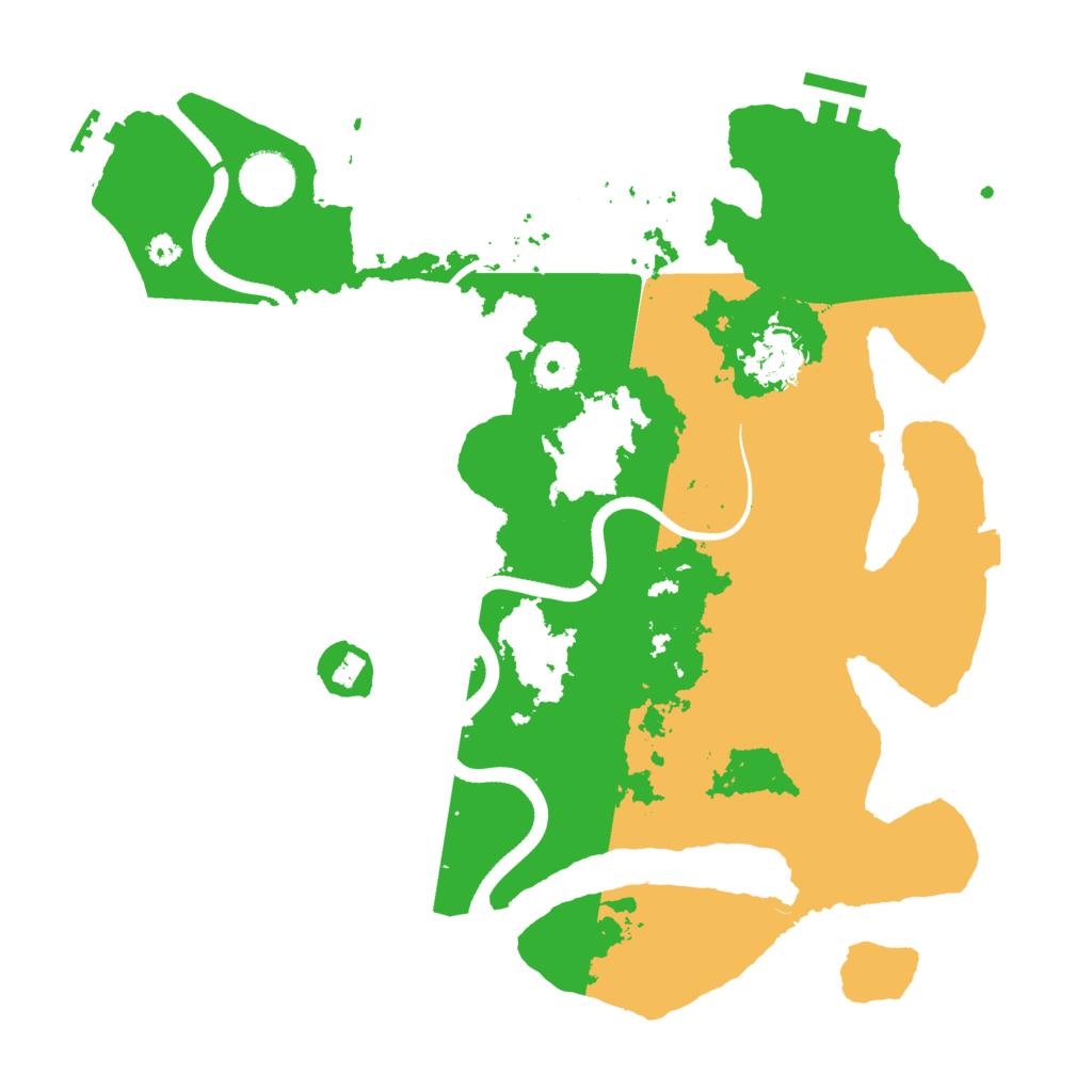 Biome Rust Map: Procedural Map, Size: 3500, Seed: 3602874