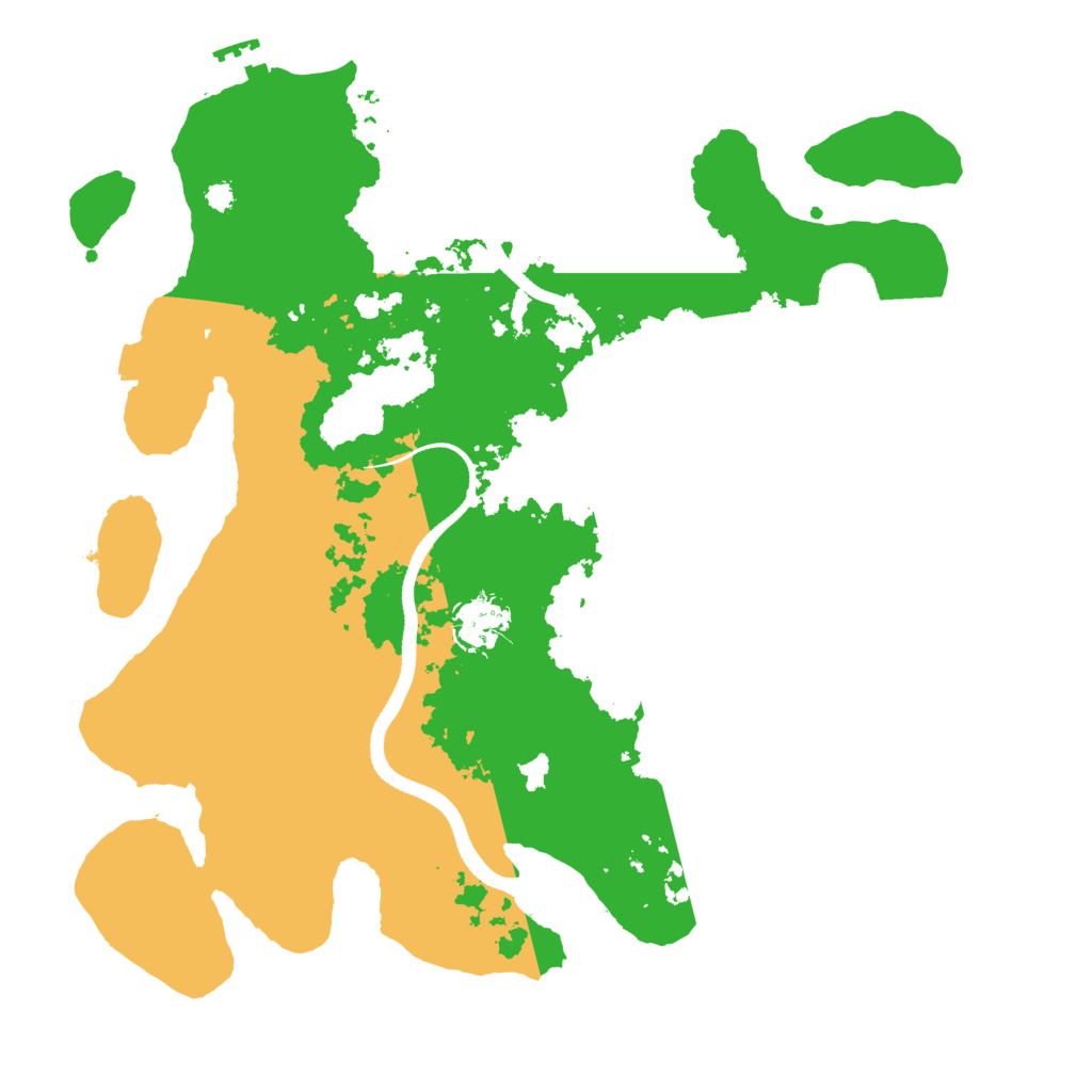 Biome Rust Map: Procedural Map, Size: 3500, Seed: 1977997
