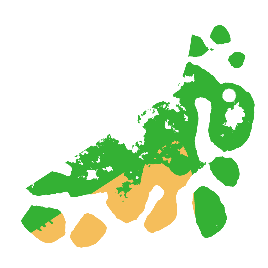 Biome Rust Map: Barren, Size: 3500, Seed: 32752