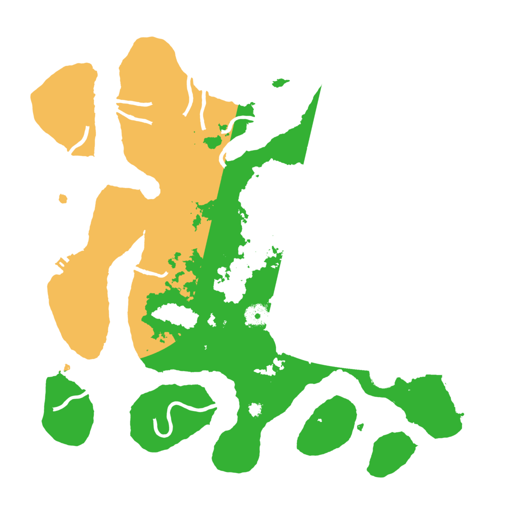 Biome Rust Map: Procedural Map, Size: 3500, Seed: 1235183