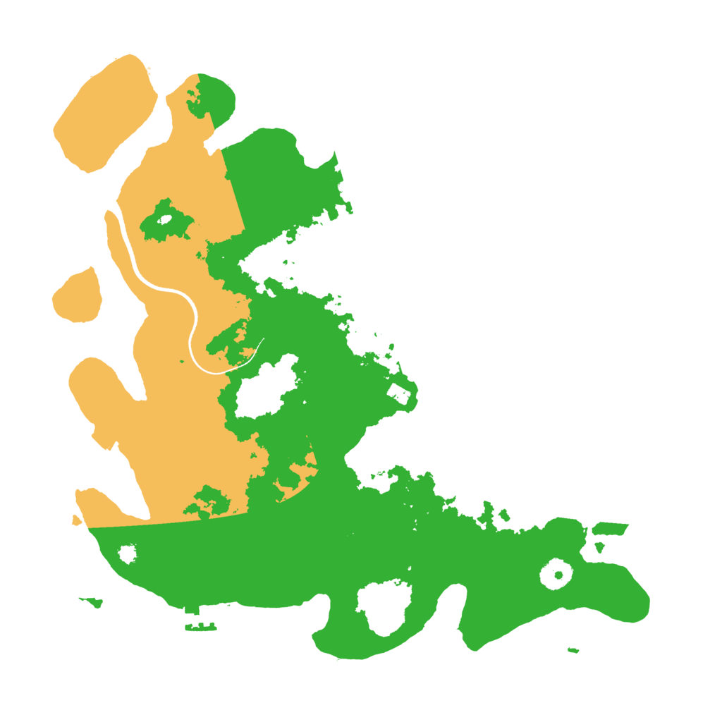 Biome Rust Map: Procedural Map, Size: 3500, Seed: 5299443