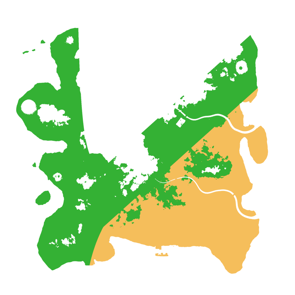 Biome Rust Map: Procedural Map, Size: 3500, Seed: 2898608