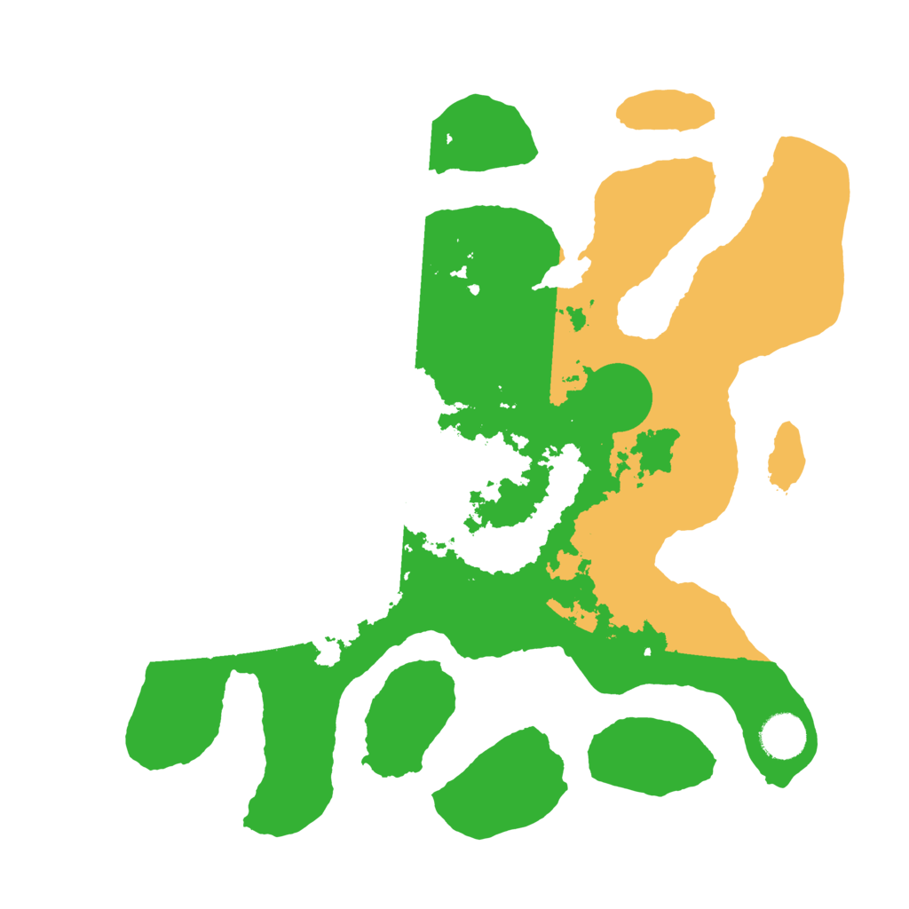 Biome Rust Map: Barren, Size: 3500, Seed: 3817304