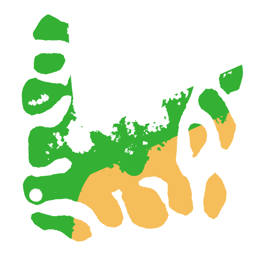 Biome Rust Map: Barren, Size: 3500, Seed: 951648