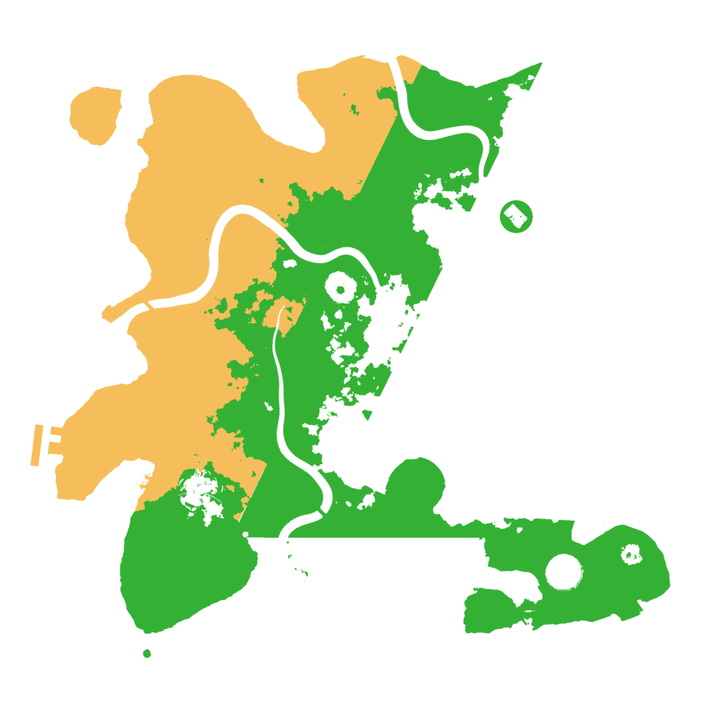 Biome Rust Map: Procedural Map, Size: 3500, Seed: 5896947