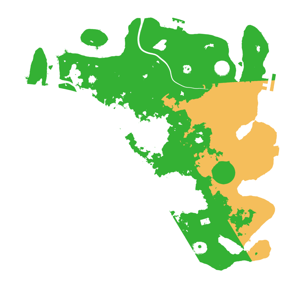 Biome Rust Map: Procedural Map, Size: 3500, Seed: 2117194