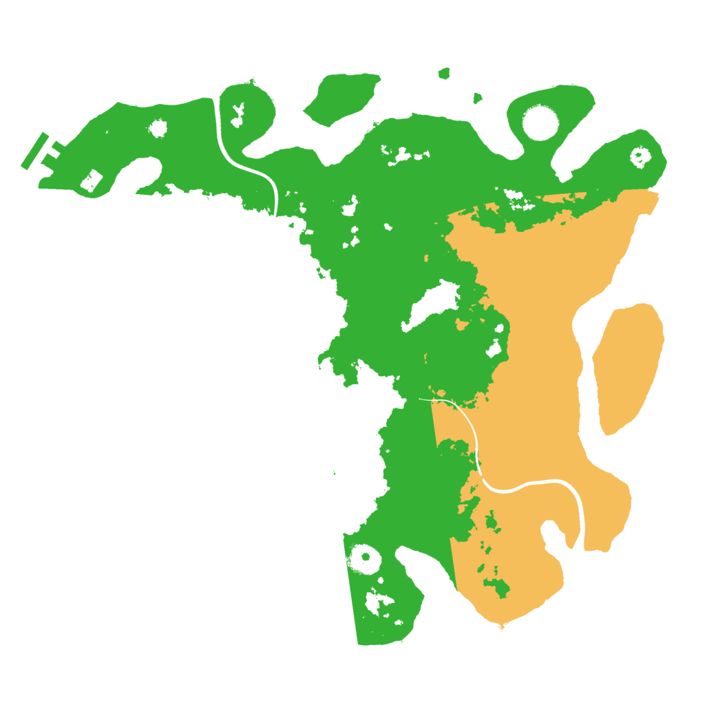 Biome Rust Map: Procedural Map, Size: 3500, Seed: 1387712