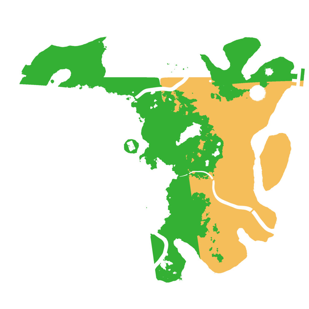 Biome Rust Map: Procedural Map, Size: 3500, Seed: 1387712