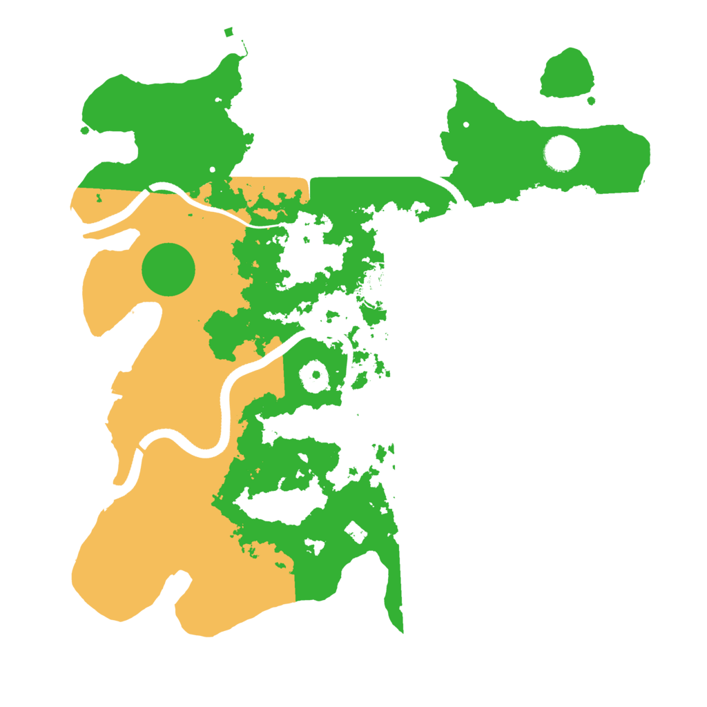 Biome Rust Map: Procedural Map, Size: 3500, Seed: 3812250