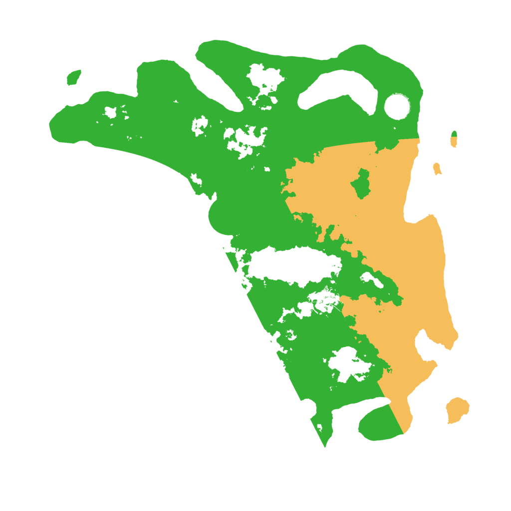 Biome Rust Map: Barren, Size: 3500, Seed: 4651503