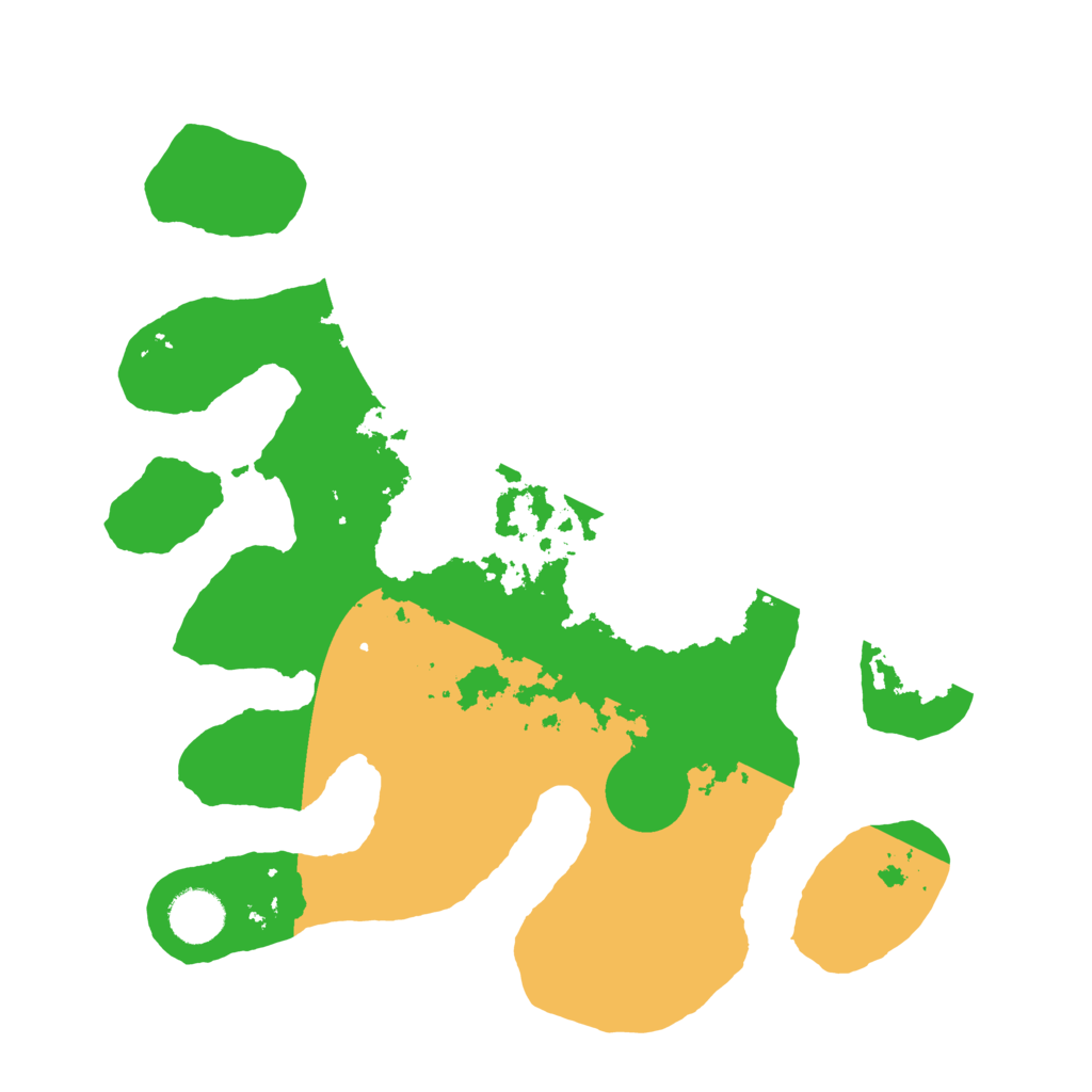 Biome Rust Map: Barren, Size: 3500, Seed: 754926