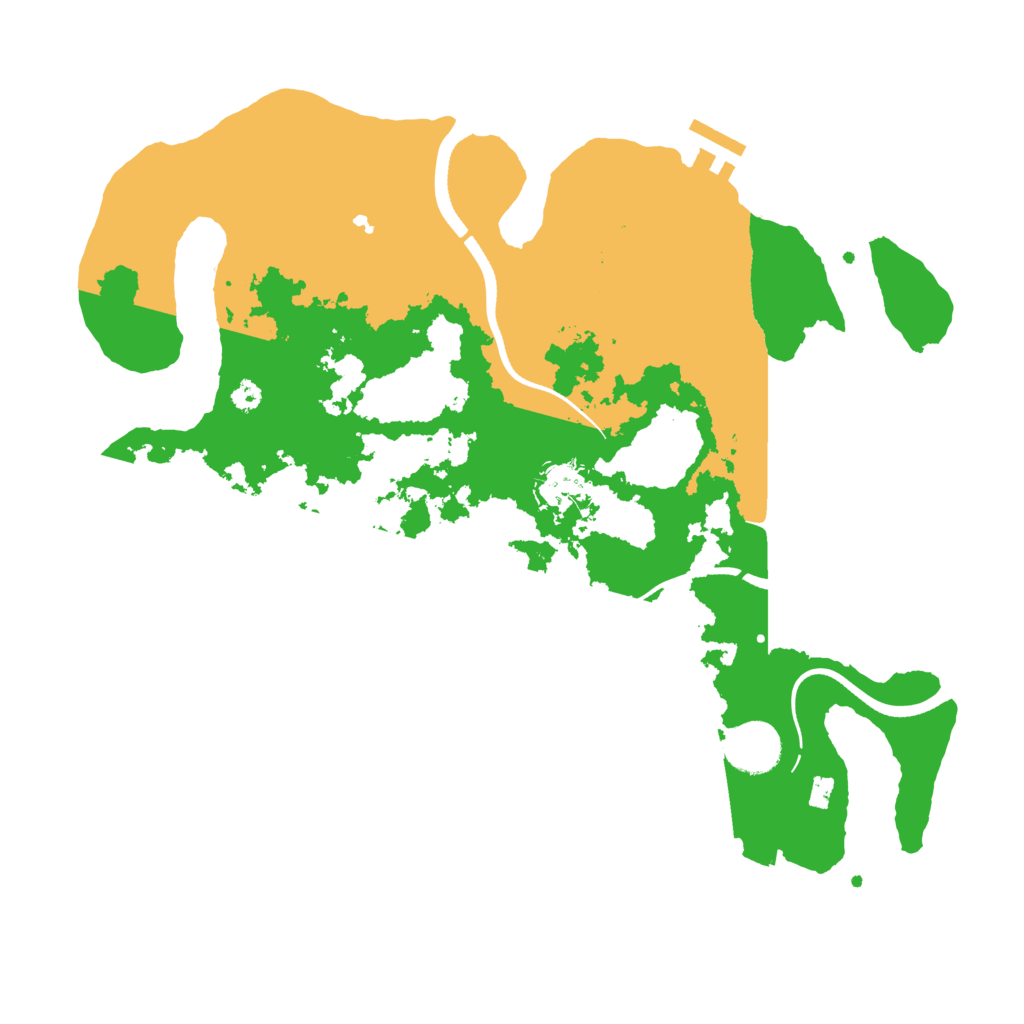 Biome Rust Map: Procedural Map, Size: 3500, Seed: 5589871