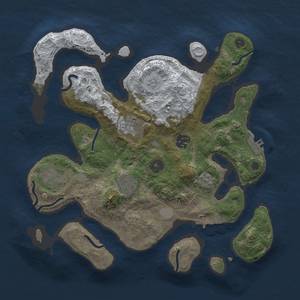 Thumbnail Rust Map: Procedural Map, Size: 3250, Seed: 1234, 13 Monuments