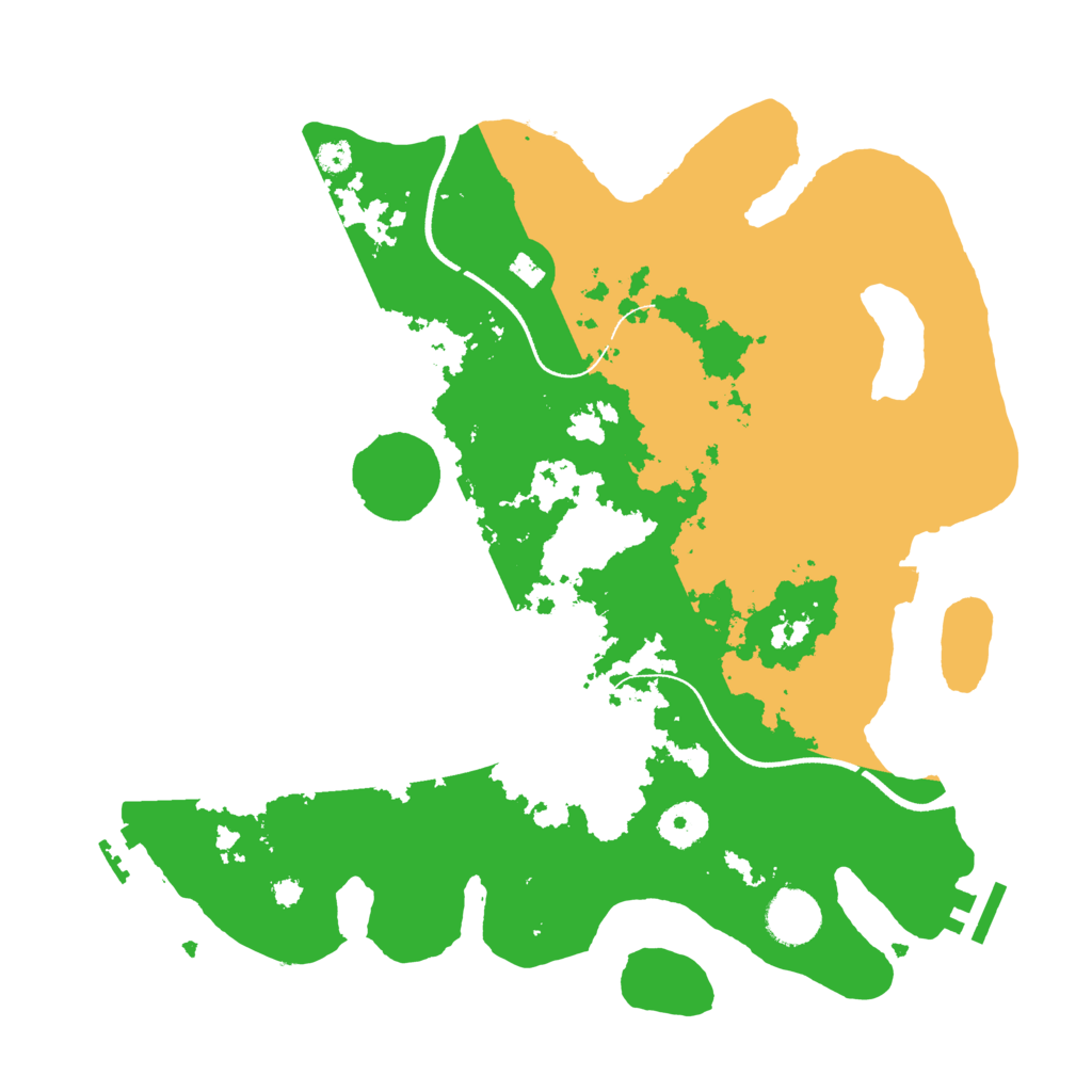 Biome Rust Map: Procedural Map, Size: 3500, Seed: 1067869