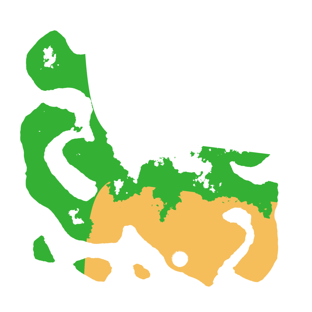 Biome Rust Map: Barren, Size: 3500, Seed: 1720456