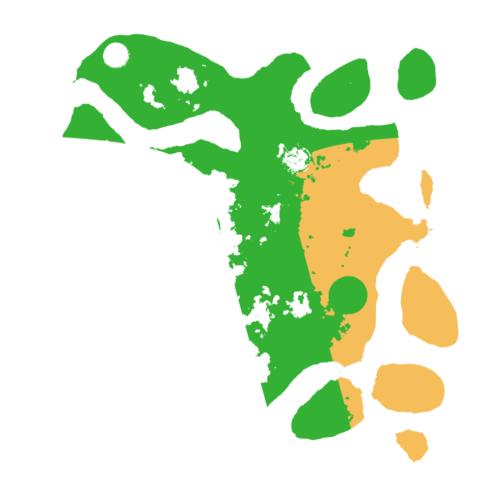 Biome Rust Map: Barren, Size: 3500, Seed: 6369499