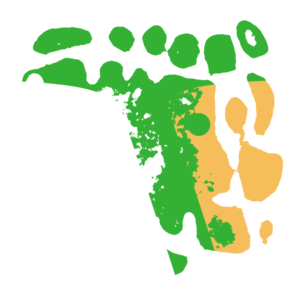 Biome Rust Map: Barren, Size: 3500, Seed: 3064762