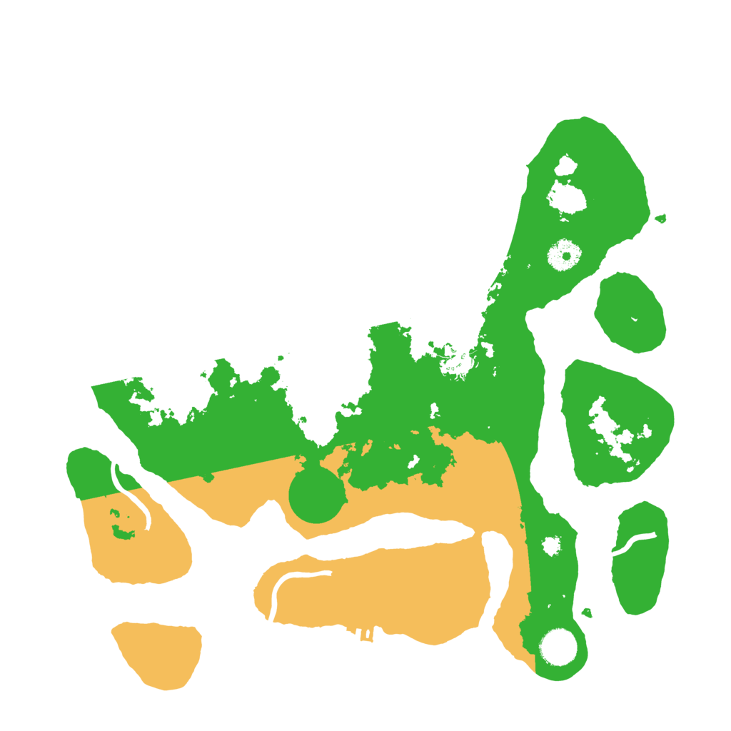 Biome Rust Map: Procedural Map, Size: 3500, Seed: 5828954