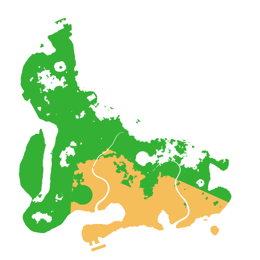 Biome Rust Map: Procedural Map, Size: 3500, Seed: 4217078