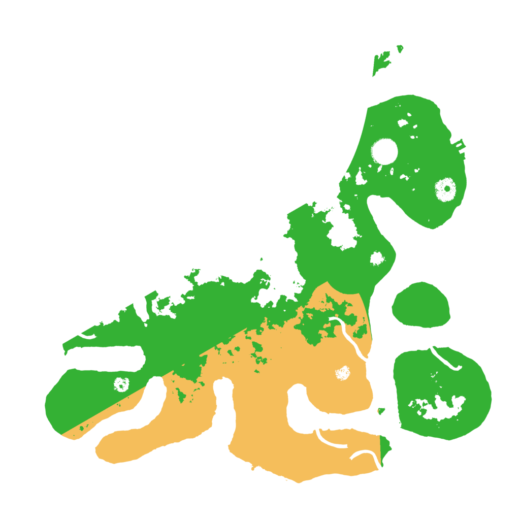 Biome Rust Map: Procedural Map, Size: 3500, Seed: 3001364