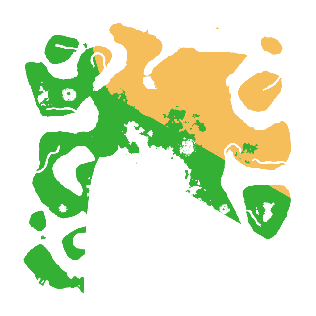 Biome Rust Map: Procedural Map, Size: 3500, Seed: 1107691