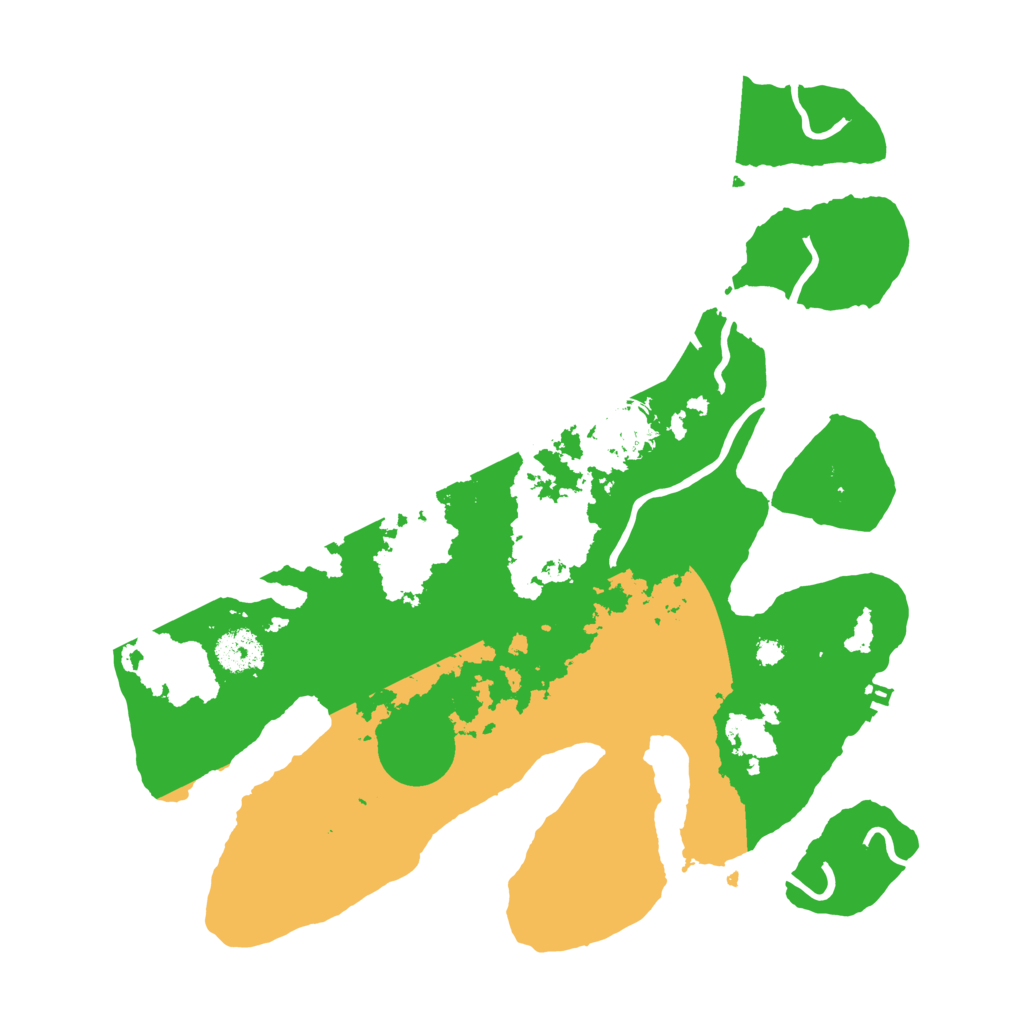 Biome Rust Map: Procedural Map, Size: 3500, Seed: 325155