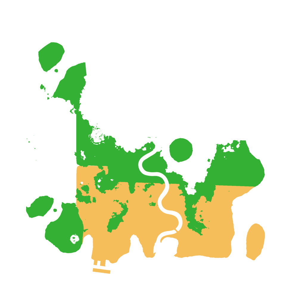 Biome Rust Map: Procedural Map, Size: 3500, Seed: 5694047