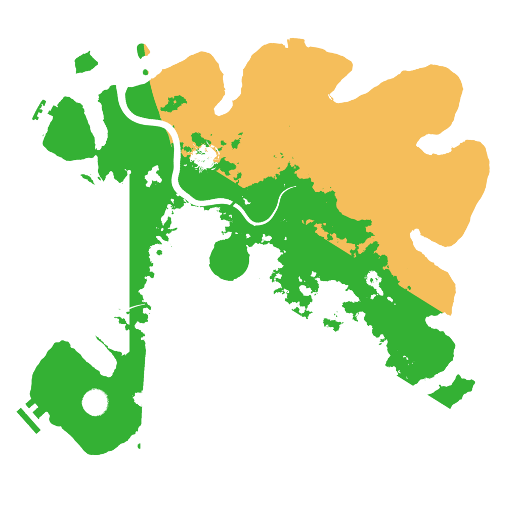 Biome Rust Map: Procedural Map, Size: 3500, Seed: 6435229