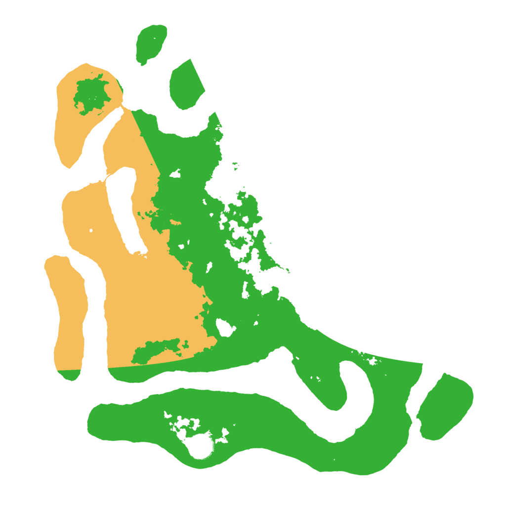 Biome Rust Map: Barren, Size: 3500, Seed: 2452409