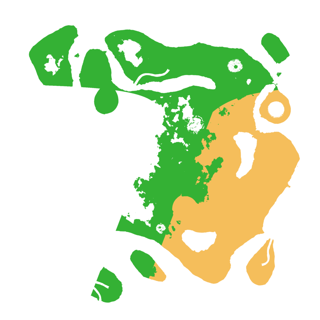 Biome Rust Map: Procedural Map, Size: 3500, Seed: 739407