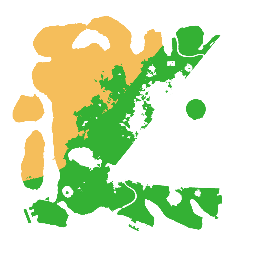 Biome Rust Map: Procedural Map, Size: 3500, Seed: 4685628