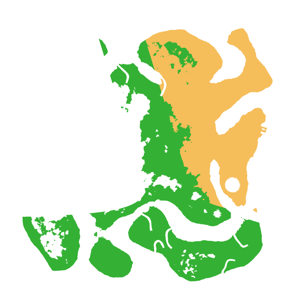 Biome Rust Map: Procedural Map, Size: 3500, Seed: 2337146