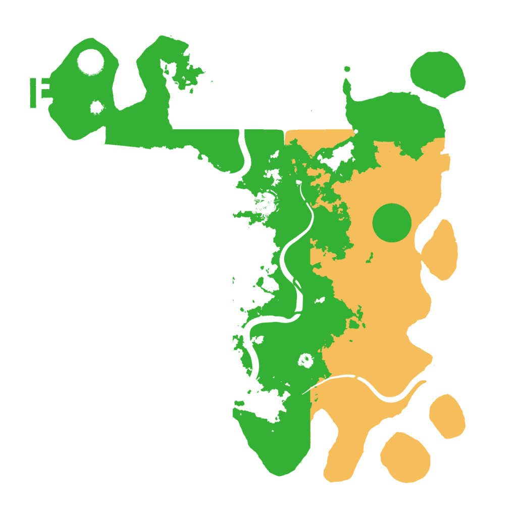 Biome Rust Map: Procedural Map, Size: 3500, Seed: 1842427