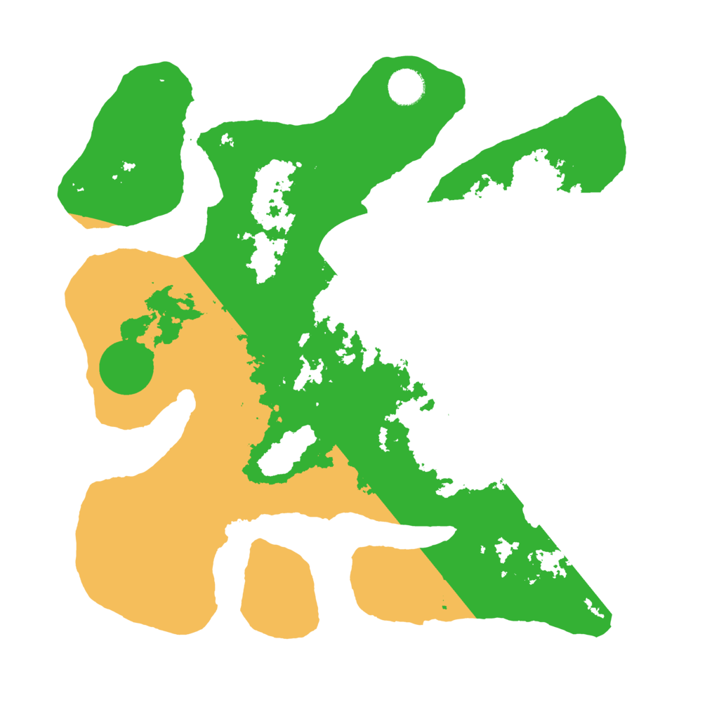 Biome Rust Map: Barren, Size: 3500, Seed: 4737593