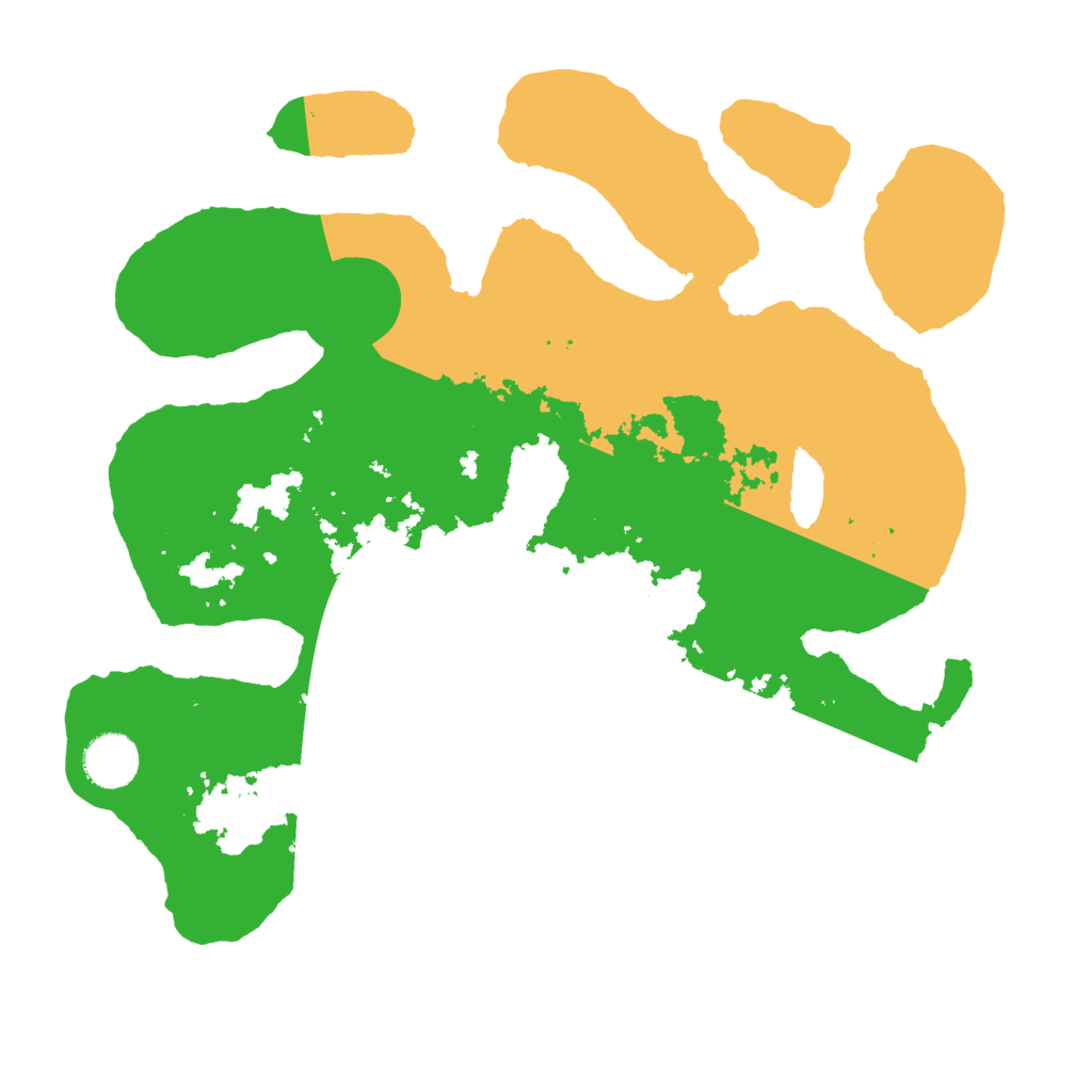 Biome Rust Map: Barren, Size: 3500, Seed: 6123791