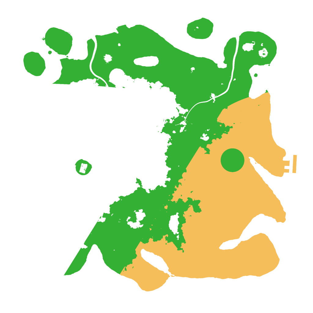 Biome Rust Map: Procedural Map, Size: 3500, Seed: 735988