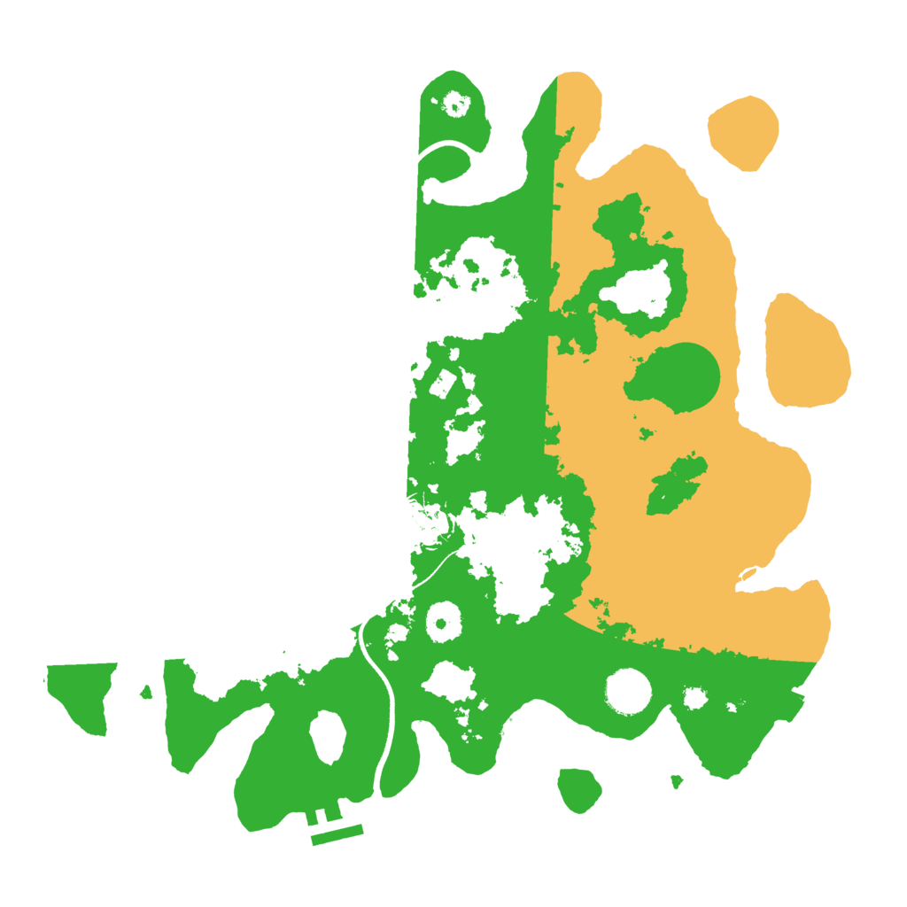 Biome Rust Map: Procedural Map, Size: 3500, Seed: 3470214