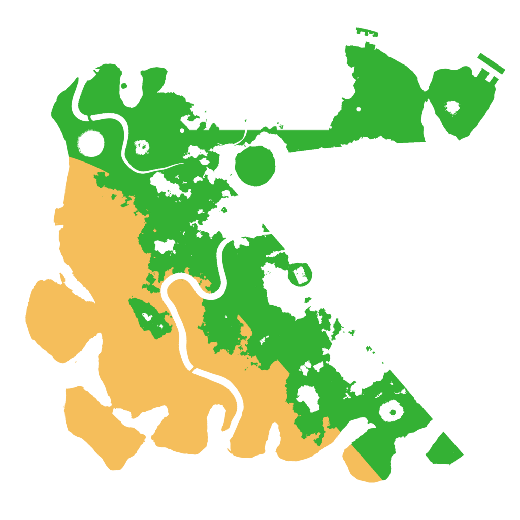 Biome Rust Map: Procedural Map, Size: 3500, Seed: 40415