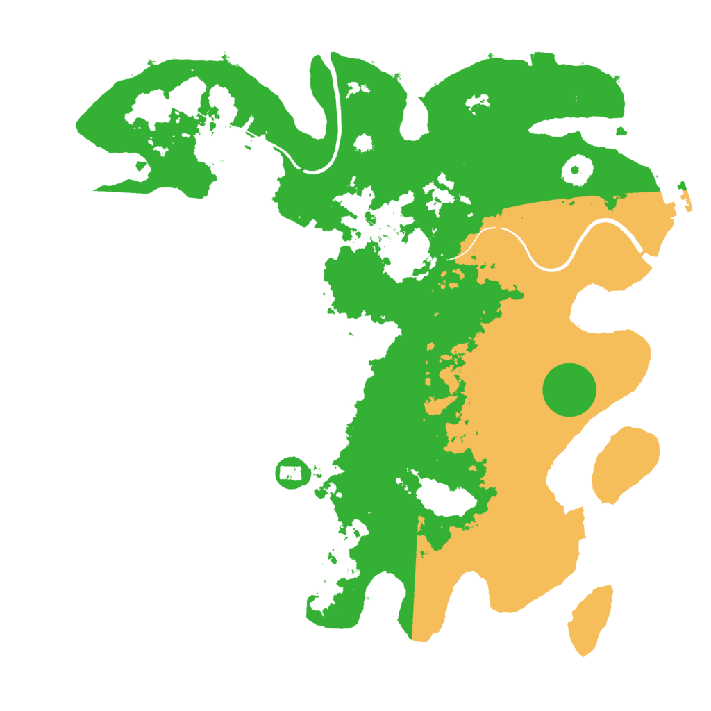 Biome Rust Map: Procedural Map, Size: 3500, Seed: 307285