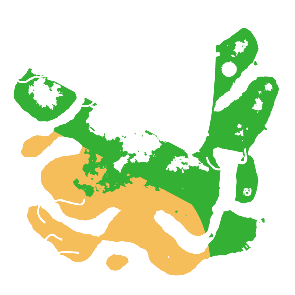 Biome Rust Map: Procedural Map, Size: 3500, Seed: 5527764