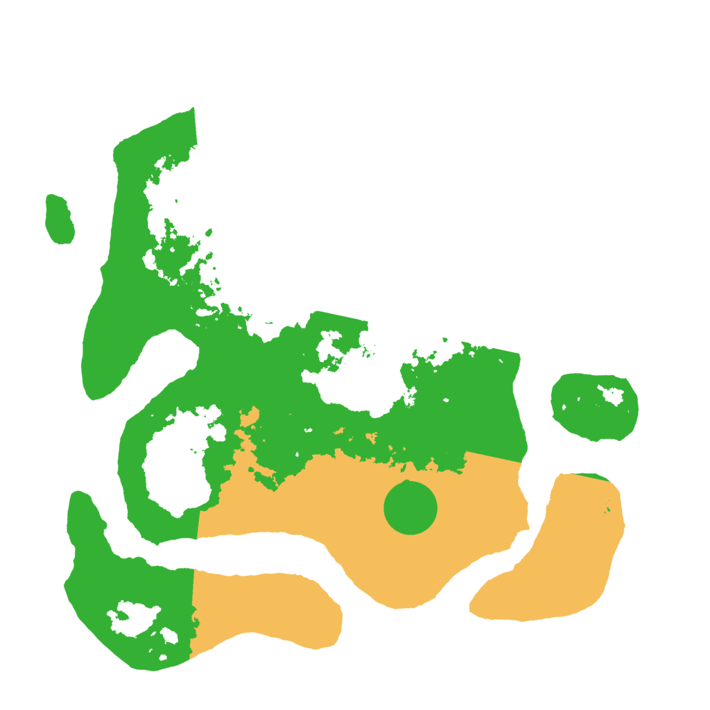 Biome Rust Map: Barren, Size: 3500, Seed: 2466454