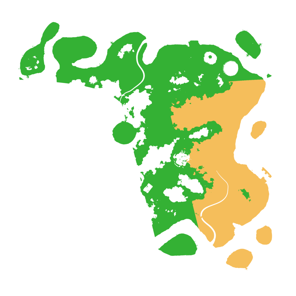 Biome Rust Map: Procedural Map, Size: 3500, Seed: 3098708