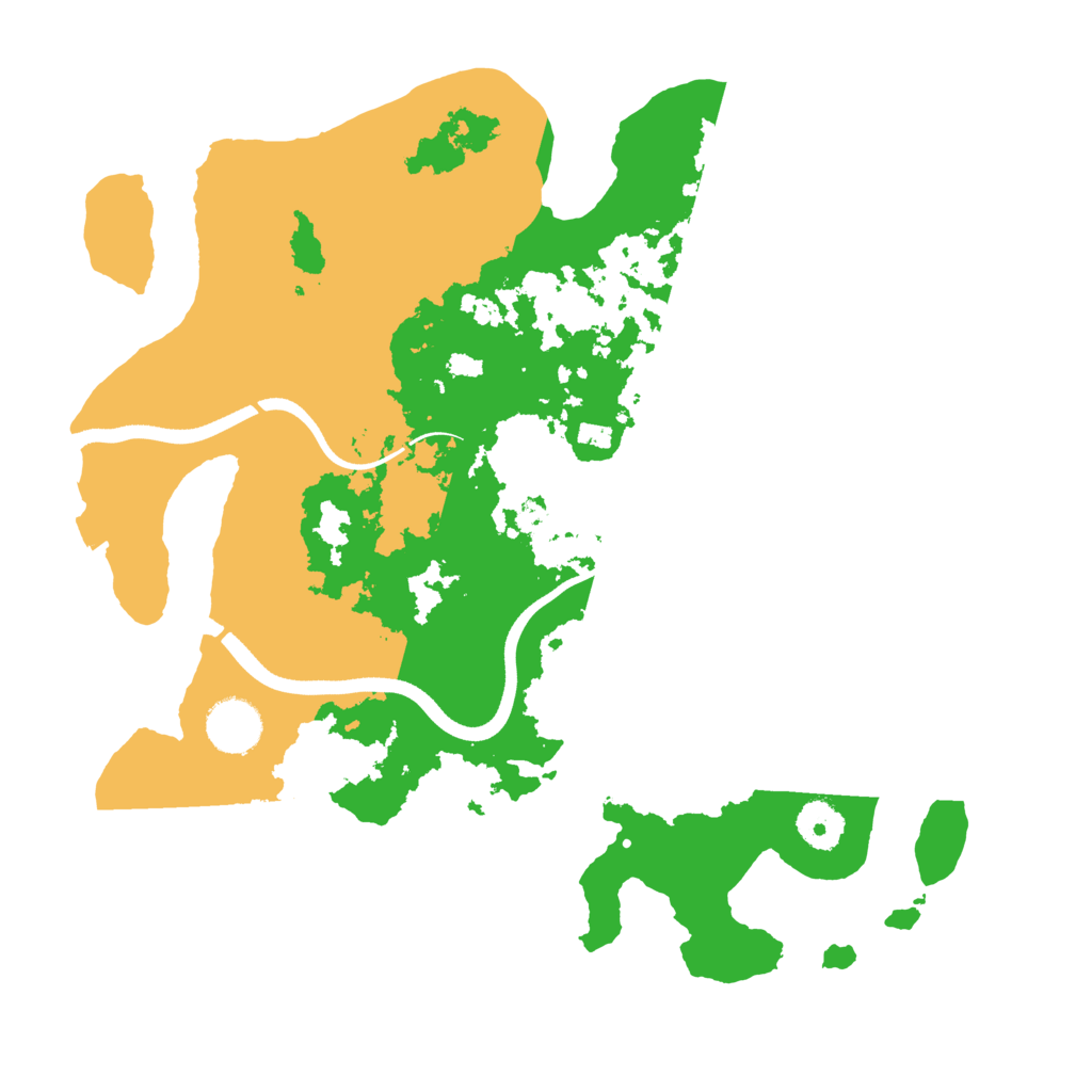 Biome Rust Map: Procedural Map, Size: 3500, Seed: 821817