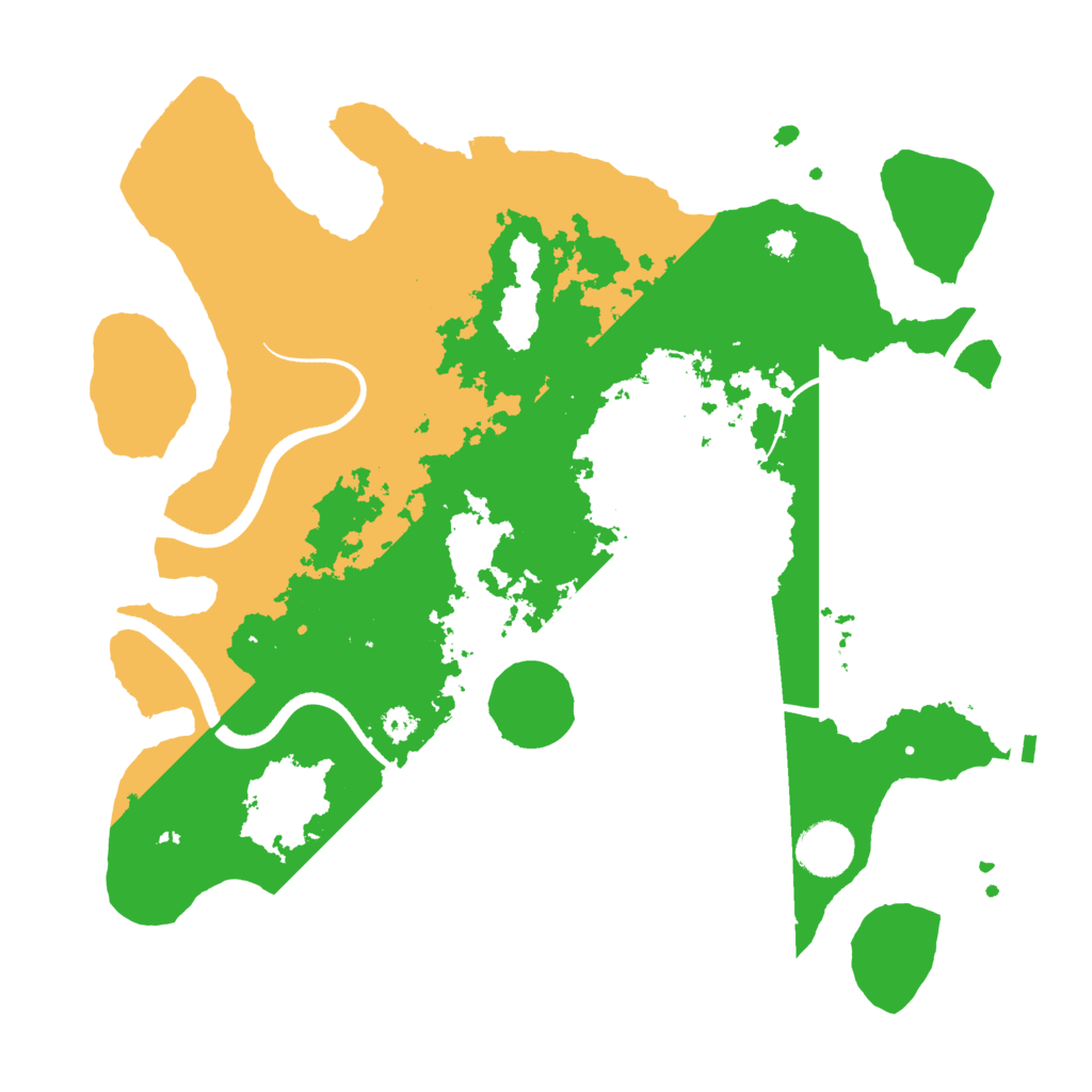 Biome Rust Map: Procedural Map, Size: 3500, Seed: 5201215