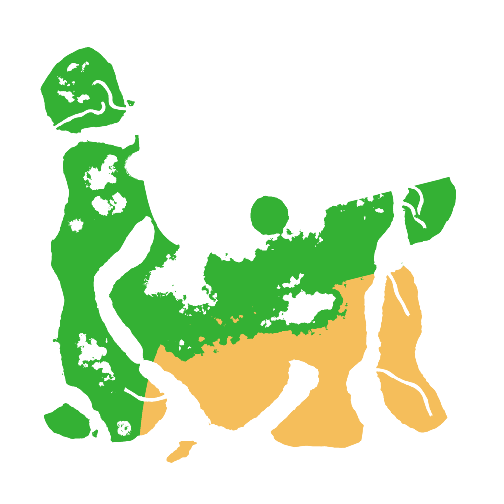 Biome Rust Map: Procedural Map, Size: 3500, Seed: 660808