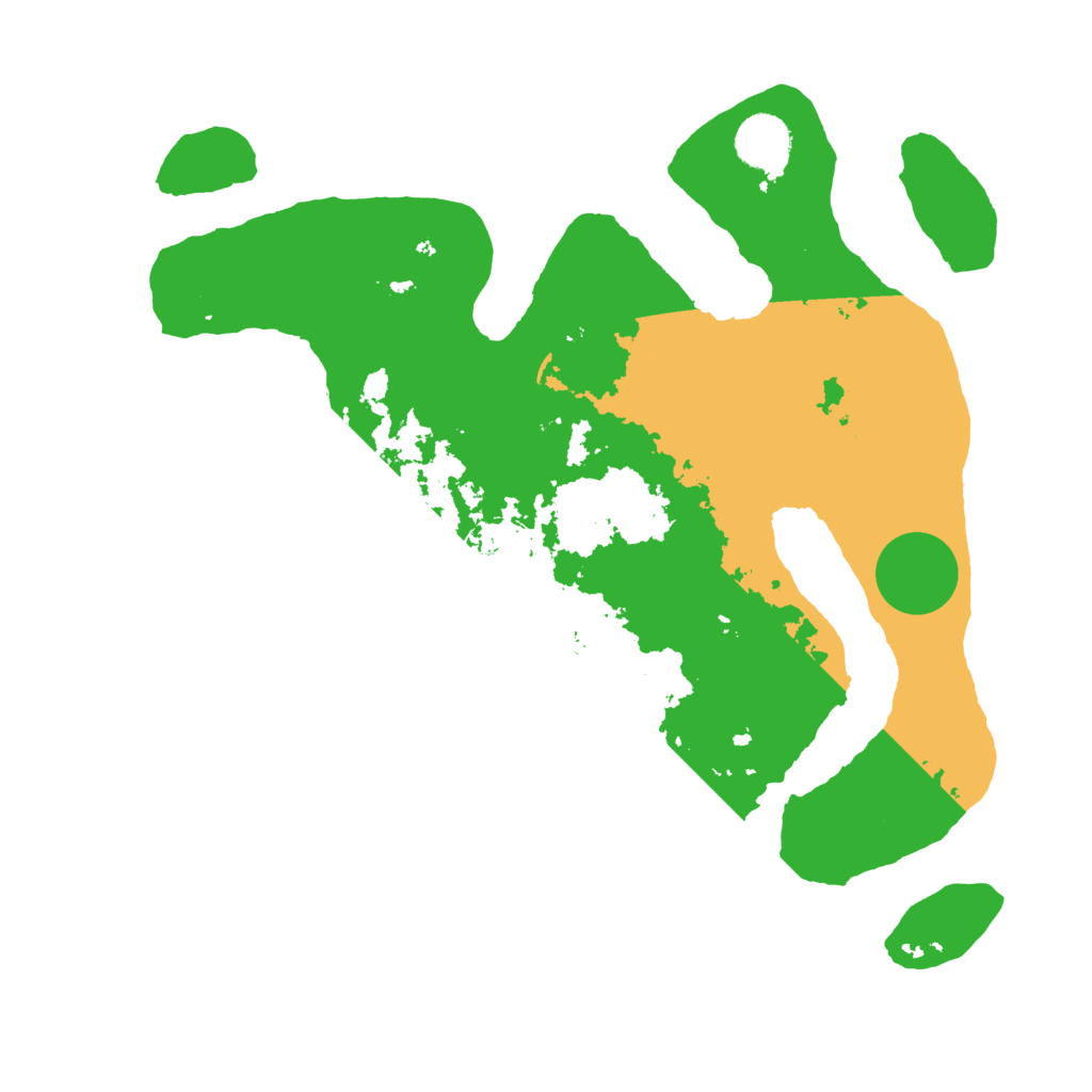 Biome Rust Map: Barren, Size: 3500, Seed: 4887657